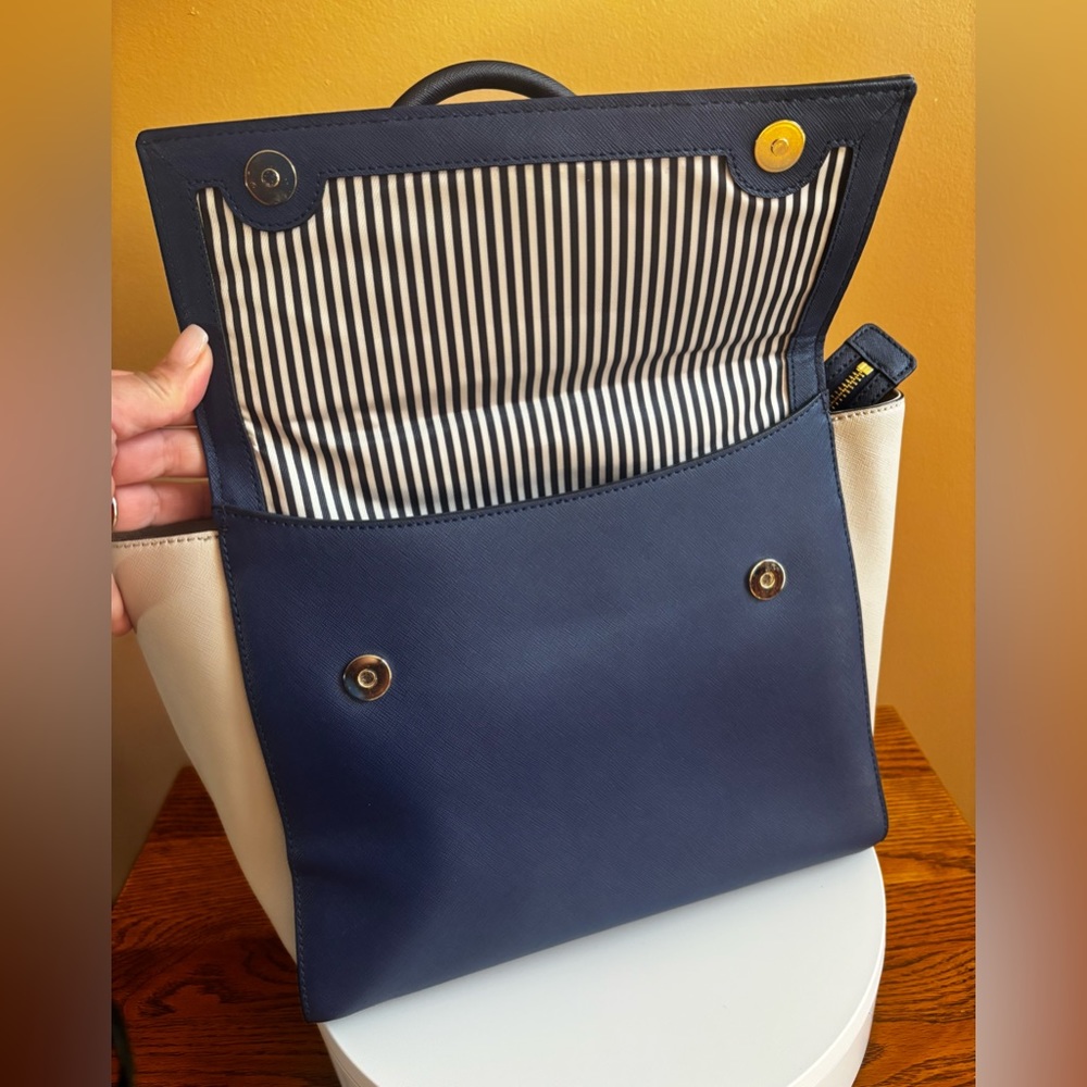 NWOT KATE SPADE HAVANA COLOR BLOCK TOTE/SHOULDER BAG. Dust bag included. - Picture 7 of 10